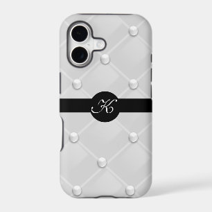 Classy Tufted Pearl Monogram Iphone 5 Cover