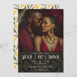 Classy Tulip Inspired Destination Wedding Save The Date