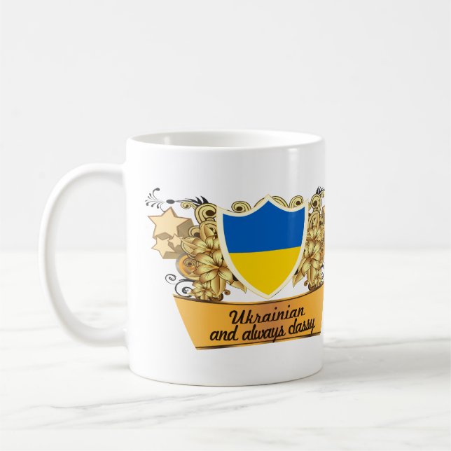 Classy Ukrainian Coffee Mug (Left)