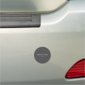 Classy Unique Grey Trendy Elegant Car Magnet (In Situ)