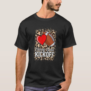 Classy Until Kickoff American Football Heart Game T-Shirt