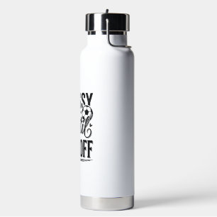 Classy Until Kickoff Soccer Vintage Shirt Design_1 Water Bottle