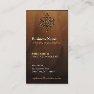 Classy Upscale Modern Damask Business Cards