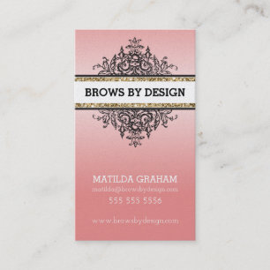CLASSY VINTAGE beautiful renaissance elegant coral Business Card