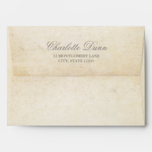 Classy Vintage Effect Envelope with Return Address