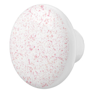 Classy vintage marble rose gold terrazzo design ceramic knob