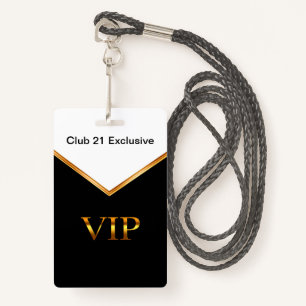 Classy VIP Club Wearable Entry Name Badges ID Badge