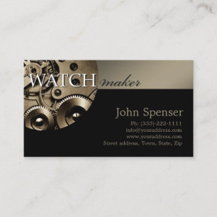 Classy Watchmaker Business Card