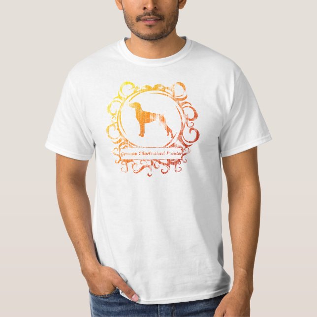 Classy Weathered German Shorthaired Pointer T-Shirt (Front)
