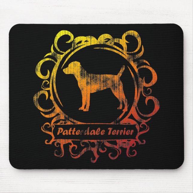 Classy Weathered Patterdale Terrier Mouse Pad (Front)