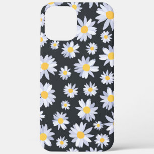 Classy White Daisy Flowers Botanical iPhone 12 Pro Max Case