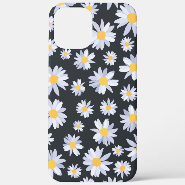 Classy White Daisy Flowers Botanical Case-Mate iPhone Case (Back)