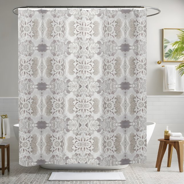 Classy White Shower Curtain (Creator Uploaded)