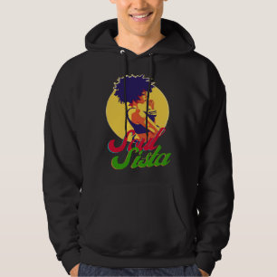 Classy Womens African Head Wrap Black Pride  Soul  Hoodie