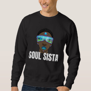Classy Womens African Head Wrap Black Pride Soul Sweatshirt