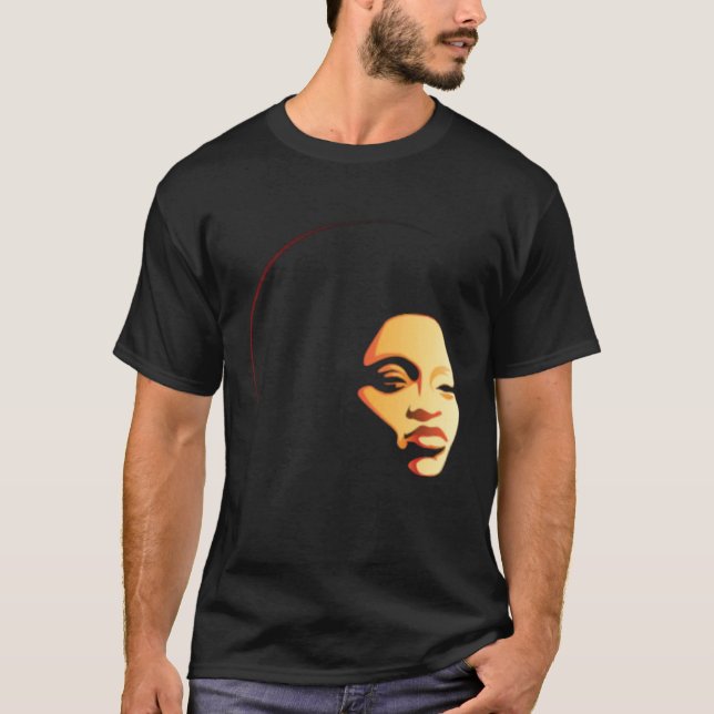Classy Womens African Head Wrap Black Pride  Soul  T-Shirt (Front)