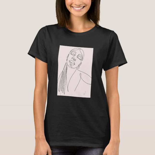 Classy Womens African Head Wrap Black Pride T-Shirt (Front)