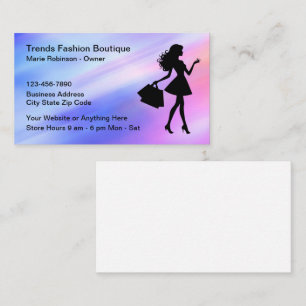 Classy Women's Fashion Apparel Boutique Business Card
