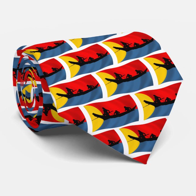 Clatsop Tribe Flag Tie (Rolled)