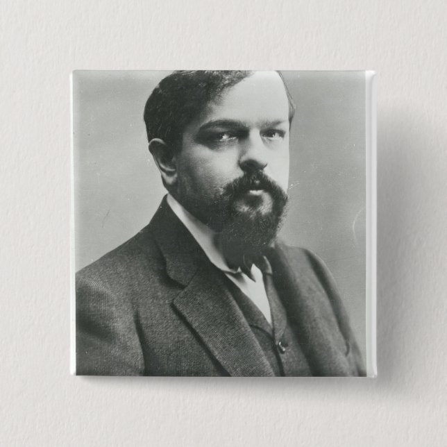 Claude Debussy 15 Cm Square Badge (Front)