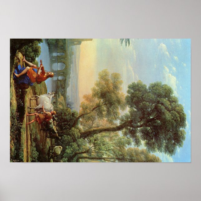 Claude Lorrain Artwork Poster (Front)