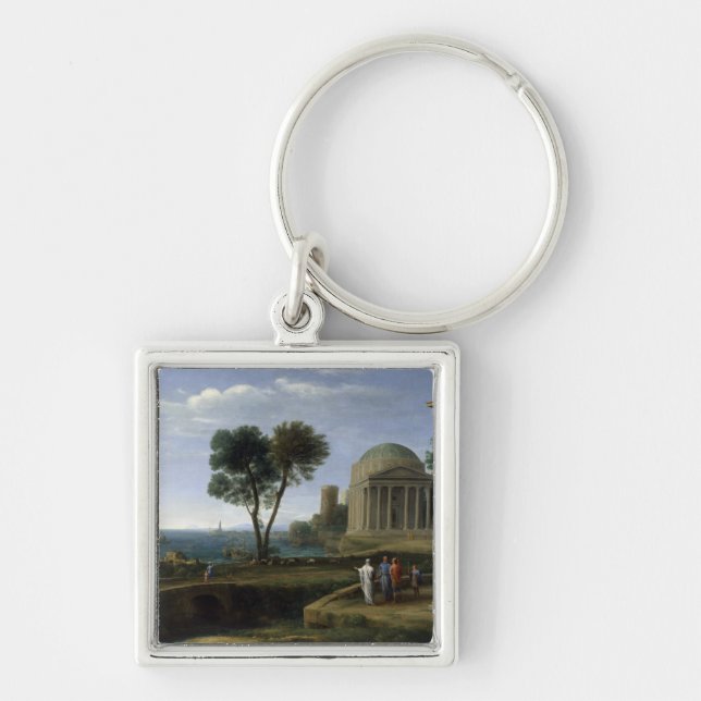 Claude Lorrain Landscape with Aeneas at Delos Key Ring (Front)