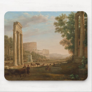 Claude Lorrain - Ruins of the Roman forum Mouse Pad