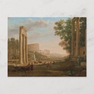 Claude Lorrain - Ruins of the Roman forum Postcard