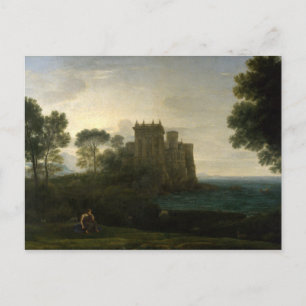 Claude Lorrain The Enchanted Castle Landscape Postcard