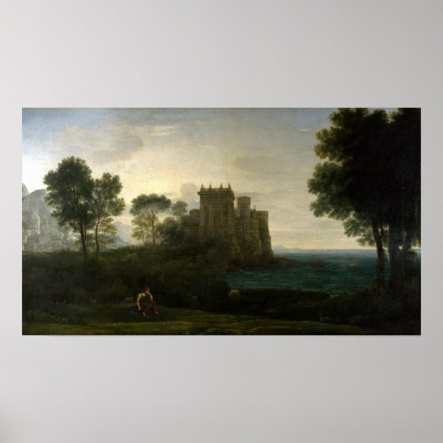 Claude Lorrain The Enchanted Castle Landscape Poster (Front)