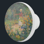 Claude Monet 1895 Vintage In the Garden Ceramic Knob<br><div class="desc">Incorporated in the design on this product is a beautiful print of "In The Garden" | oil on canvas painted in 1895 by French Impressionist painter Claude Monet (1840 -1926).</div>