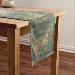 Claude Monet 1895 Vintage In the Garden Short Table Runner<br><div class="desc">Incorporated in the design on this product is a beautiful print of "In The Garden" | oil on canvas painted in 1895 by French Impressionist painter Claude Monet (1840 -1926).</div>