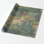 Claude Monet 1895 Vintage In the Garden Wrapping Paper<br><div class="desc">Incorporated in the design on this product is a beautiful print of "In The Garden" | oil on canvas painted in 1895 by French Impressionist painter Claude Monet (1840 -1926).</div>