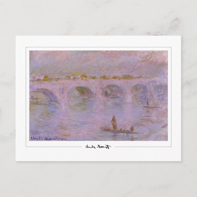 Claude Monet #20 - Fine Art Postcard (Front)