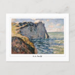 Claude Monet #38-2 - Fine Art Postcard<br><div class="desc">Claude Monet - The Cliff Of Aval Etretat. Art & signature postcard #38-2 by The Zedign House. For more images & designs from Claude Monet - Paintings & Drawings Vol 2,  visit https://books.zedign.com/zas/3.html</div>