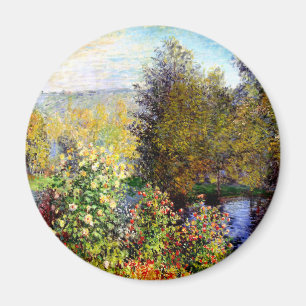 Claude Monet A Corner of the Garden At Montgeron Magnet