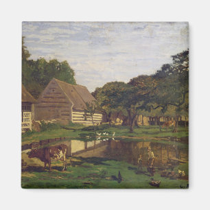 Claude Monet   A Farmyard in Normandy Magnet