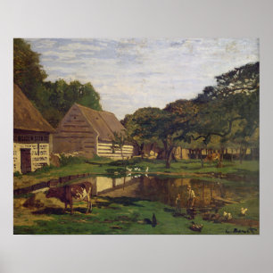 Claude Monet   A Farmyard in Normandy Poster