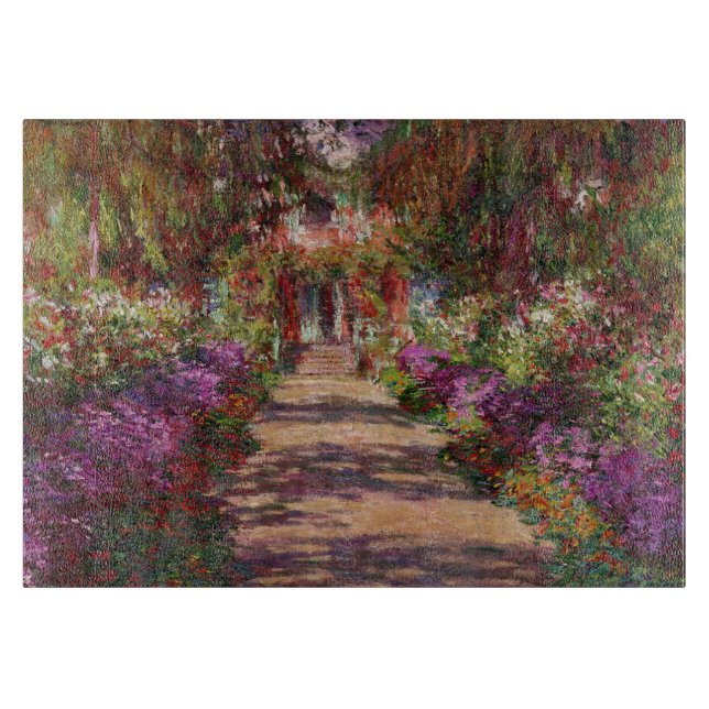 Claude Monet | A Pathway in Monet's Garden Cutting Board (Front)