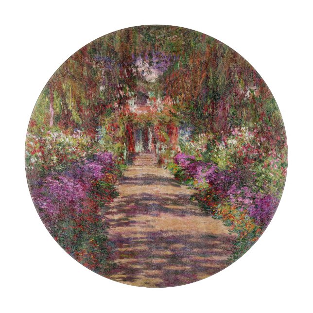 Claude Monet | A Pathway in Monet's Garden Cutting Board (Front)