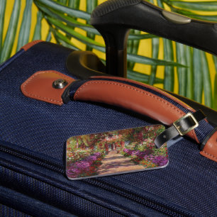 Claude Monet A Pathway in Monet's Garden Luggage Tag