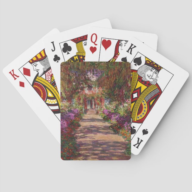 Claude Monet | A Pathway in Monet's Garden Playing Cards (Back)