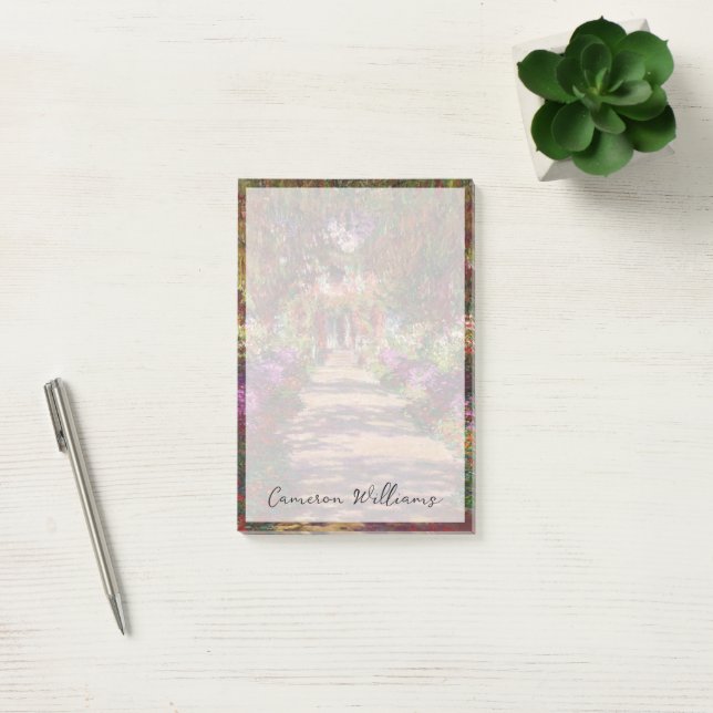 Claude Monet | A Pathway in Monet's Garden Post-it Notes (Office)