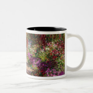 Claude Monet   A Pathway in Monet's Garden Two-Tone Coffee Mug