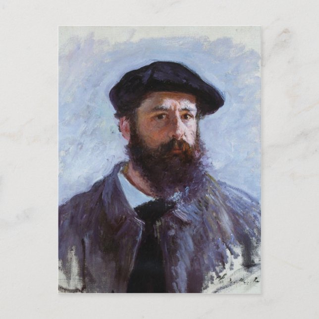 Claude Monet a Self-Portrait postcard (Front)