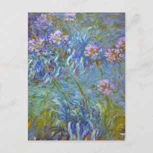 Claude Monet Agapanthus Fine Art Floral GalleryHD Postcard
