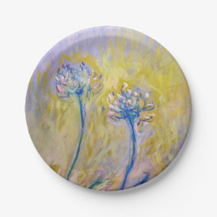 Claude Monet - Agapanthus Paper Plate