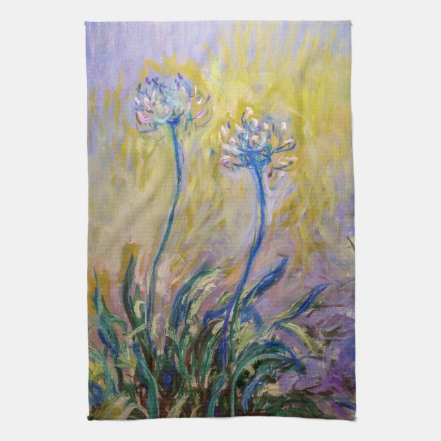 Claude Monet - Agapanthus Tea Towel (Vertical)