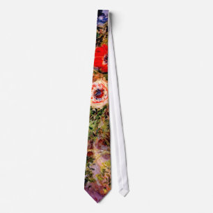 Claude Monet: Anemones Tie