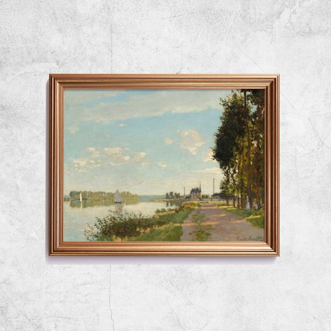 Claude Monet Argenteuil Chateau River French Art Poster (Claude Monet Argenteuil Chateau River French Art Poster
)